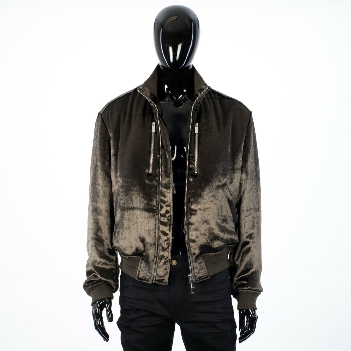 DIOR 2900$ Bomber Jacket With Zipped Pockets - Dark Brown DIOR 2900$ Bomber Jacket With Zipped Pockets - Dark Brown