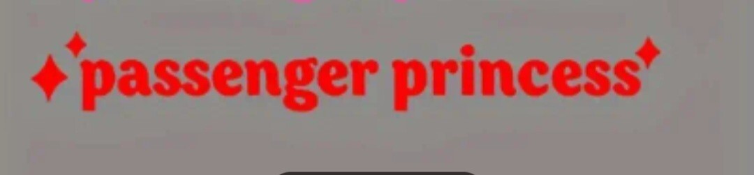 Passenger Princess Car Truck Mirror Sticker Decal Rear View Decor Mirror Vinyl