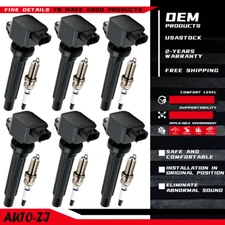 6X Ignition Coil + 6X lridium Spark Plug for Suzuki Grand Vitara 2.7L V6 UF562