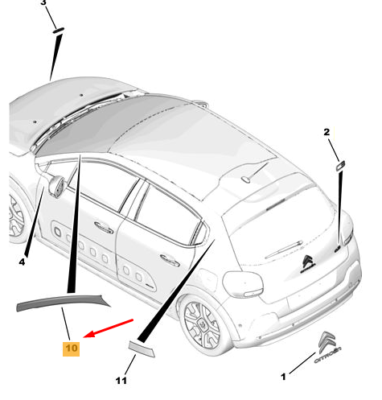 CITRO N C3 MK3 SX Front Right Windscreen Glass Decor 98162457XT New