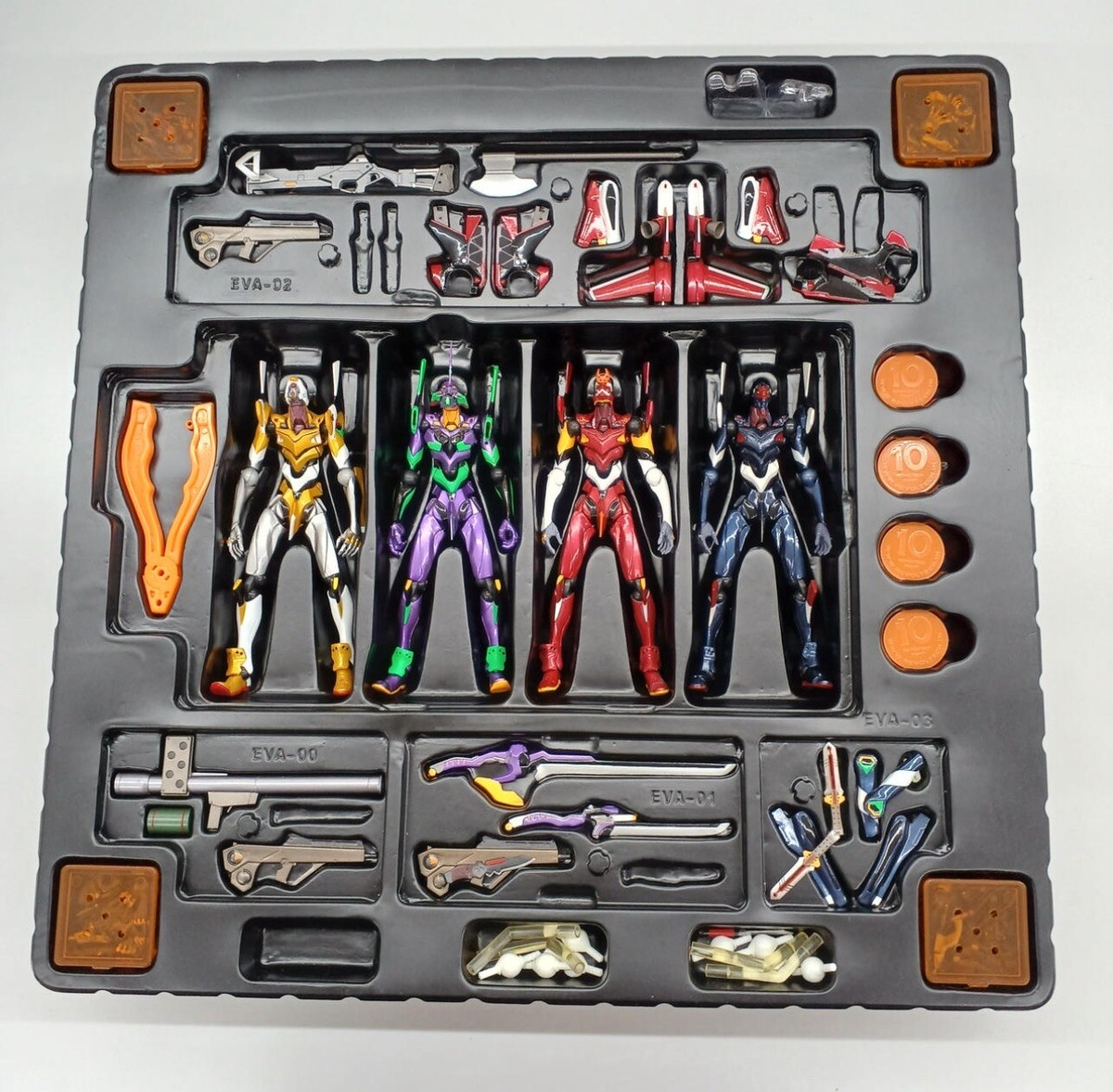 エヴァンゲリオン コレクション セット Revoltech No.EX Evangelion Collector's BOX Figure set 4