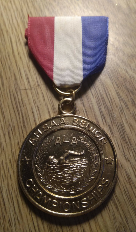 Swimming Medal - Alabama - AHSAA Senior Championships 1970s