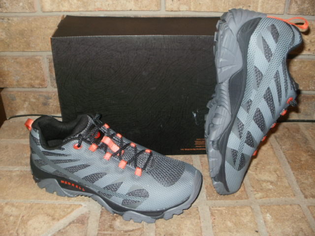 SCARPA DA TRAIL RUNNING MERRELL MOAB EDGE 2 J706113 MONUMENTO GRIGIO LARGO O MED RP $105