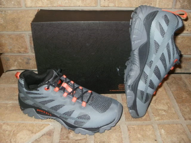 MERRELL MOAB EDGE 2 TRAIL RUNNING SHOE/J706113 MONUMENT GREY/WIDE OR MED RP $105