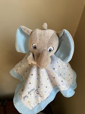 GARANIMALS Blue My Best Friend Cuddler Security Blanket Lovey Elephant Baby