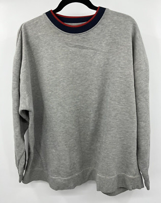 Vintage 90s Discus Athletic Blank Gray Crewneck Sweatshirt Size XL