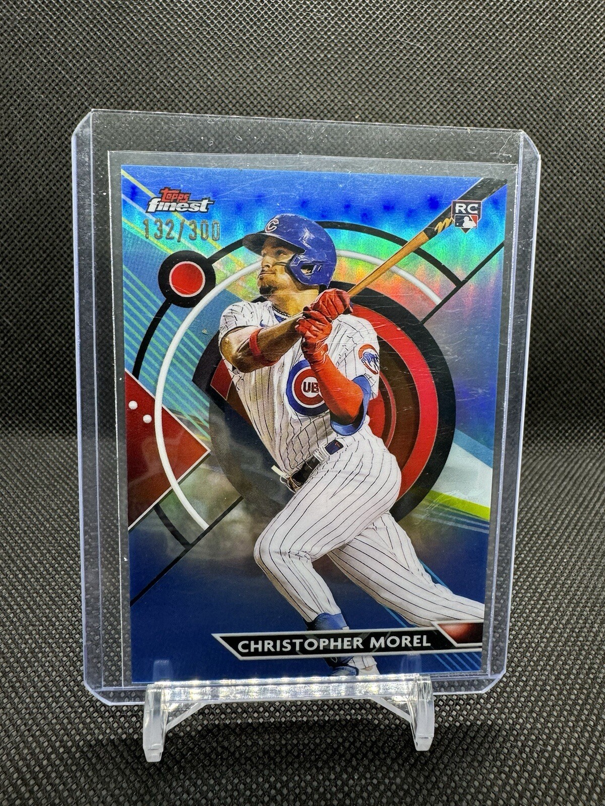 2023 Topps Finest Christopher Morel RC Sky Blue Refractor /300 Cubs