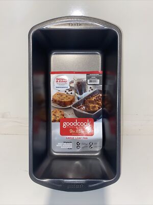 NEW BRADSHAW Good Cook 04026 BREAD Loaf Pan, 9 x 5 Inch, Gray NON STICK 7002652