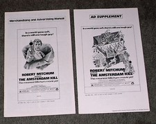 THE AMSTERDAM KILL original 1978 movie pressbook ROBERT MITCHUM/KEYE LUKE