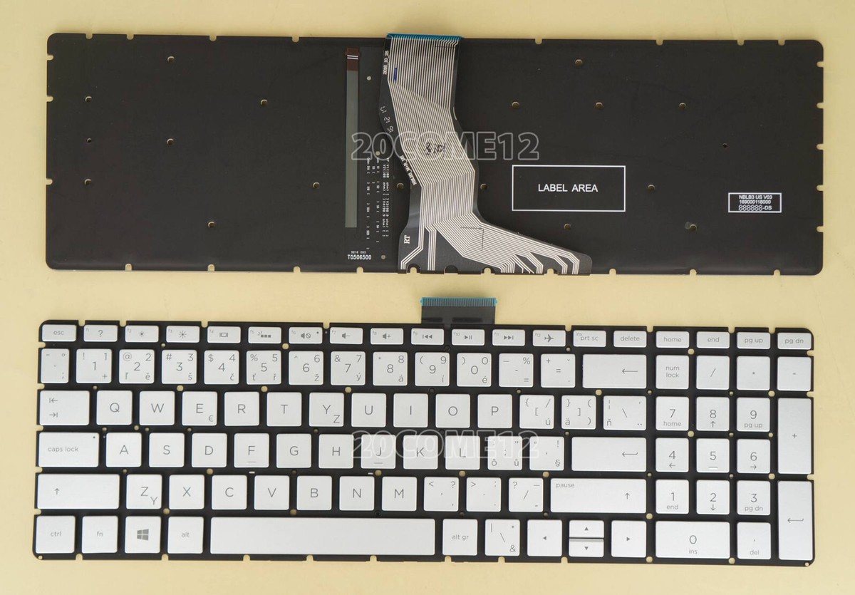 New for HP Pavilion 15-cc 15-cc000 Series Keyboard Backlit Czech