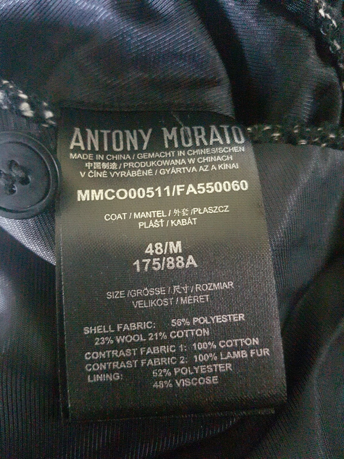 Antony Morato Womens Designer Coat Size Medium 48 RRP £345 image 8