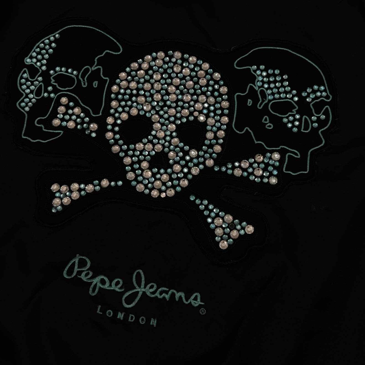 Vintage Pepe Jeans London Rhinestone Skulls Bomber Jacket | eBay