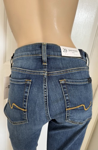 Neu 7 For All Mankind Gwenevere Skinny Jeans Medium Wash Stretch Denim Gr. 29 - Bild 9 von 16