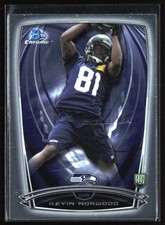 2014 Bowman Chrome #206 Kevin Norwood RC ROOKIE CARD. rookie card picture