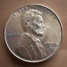 1936-D AU Lincoln Wheat Penny Cent RB/BN Actual Coin 1135