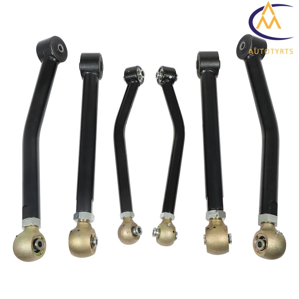 Adjustable 0-6" Lift Control Arms Full Set For 2007/2008-2018 Jeep Wrangler JK Foto 3 de 4