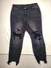 Judy Blue Boyfriend Fit Jeans -Womens 18W- Black Stretch High Waist JB82296BK — photo 1