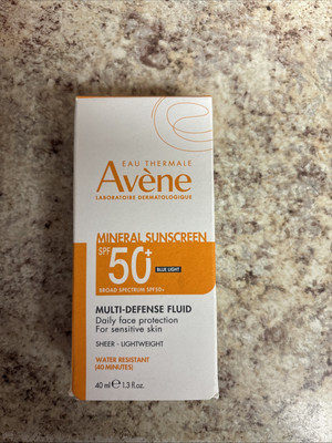 Avene Mineral Sunscreen SPF50 1.3 fl oz Exp: 05/2026 New SMALL BUSINESS   
