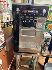 Longo & Co Countertop Soft Serve Ice Cream Machine, 2 Hoppers, 3 Lever