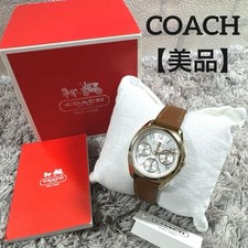 Excellent COACH Watch CA.76.7.34.0829 Leather Belt