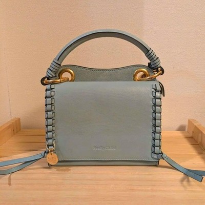 See by Chloe Schultertasche hellblau Tilda Leder Top Handle aus Japan