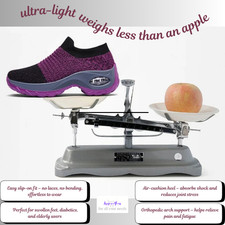 Orthopedic Slip-On Walking Shoes Arch Support Air Cushion Heel Non-Slip