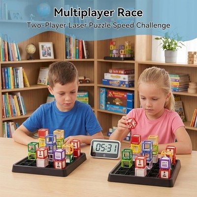 Laser Maze STEM Educational Toys Great Board Game 60+ 3D Challenges Puzzle Games