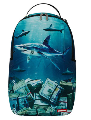 Sprayground Shark Security CEO Backpack New Black Bookbag Large School Bag