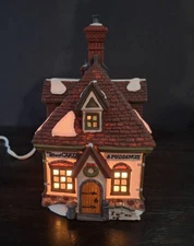 Vintage 1993 Dept 56 Dickens' Village  "W. M. WHEAT CAKES & PUDDINGS" Light Up 