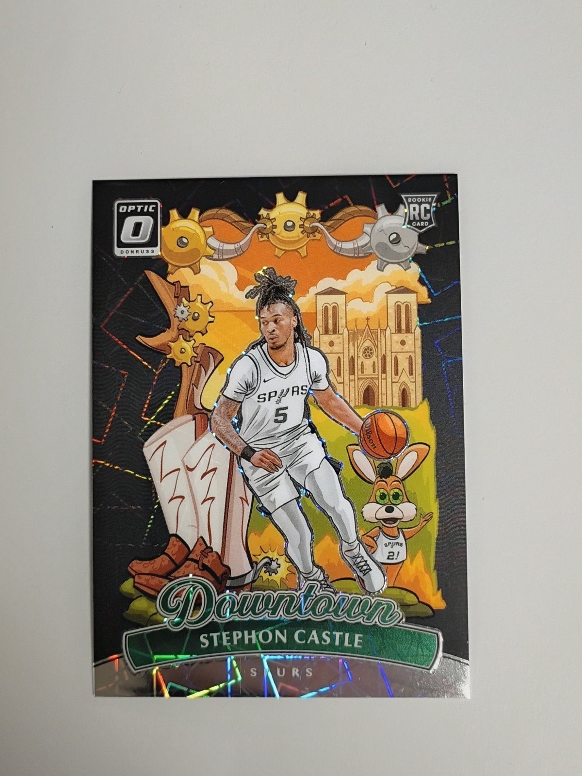 2024-25 Panini Donruss Optic Stephon Castle Downtown RC Rookie #20 Spurs