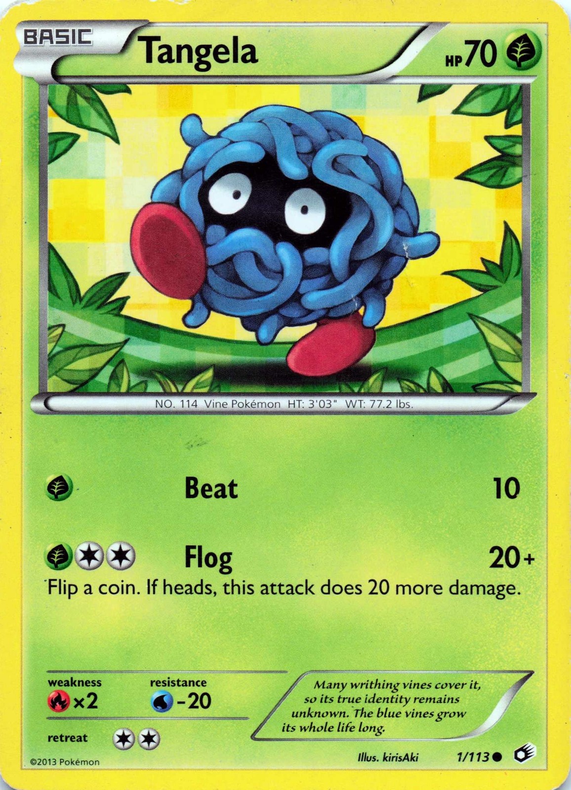 Tangela 1/113 Legendary Treasures Common - LP
