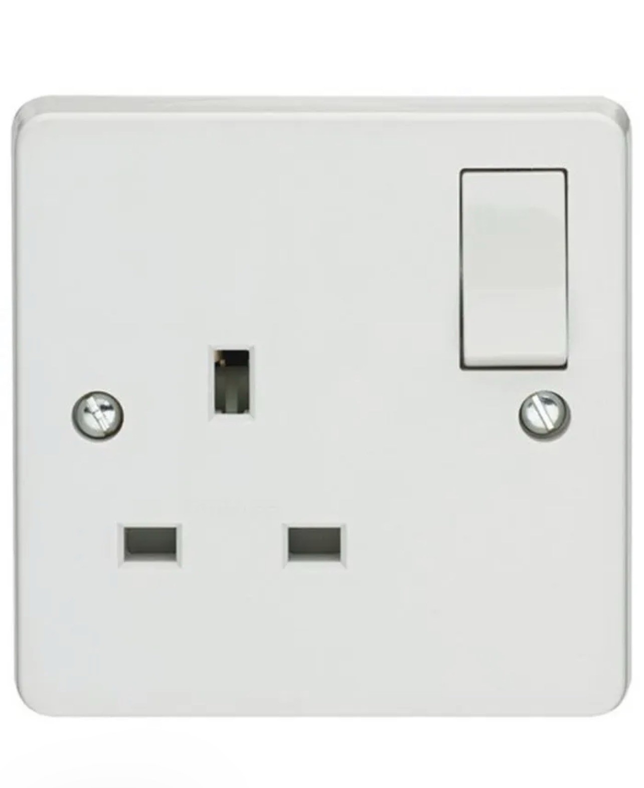 10 x New Crabtree 4304 White 13A 1 Gang Single Switched Socket Outlet