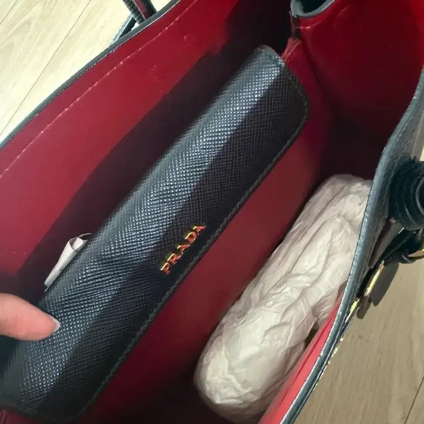 Prada Double Bag, Black Leather, Comes with Dust Bag & Certificate thumbnail 8