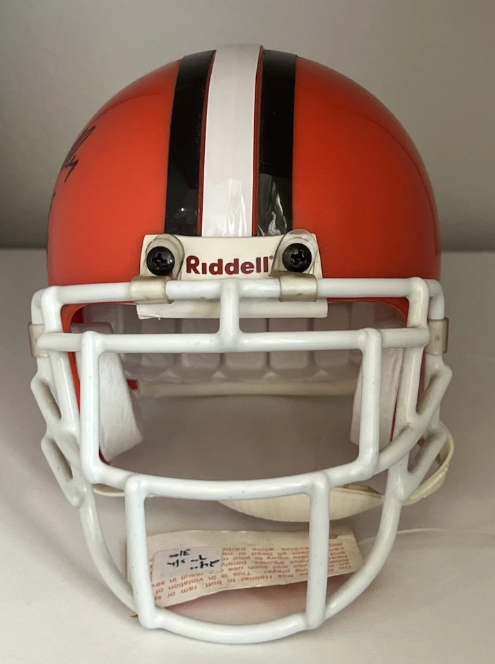 Minicasco firmado por Leroy Kelly Cleveland Browns Salón de la fama 94 autógrafo sin certificado de autenticidad Foto 2 de 4