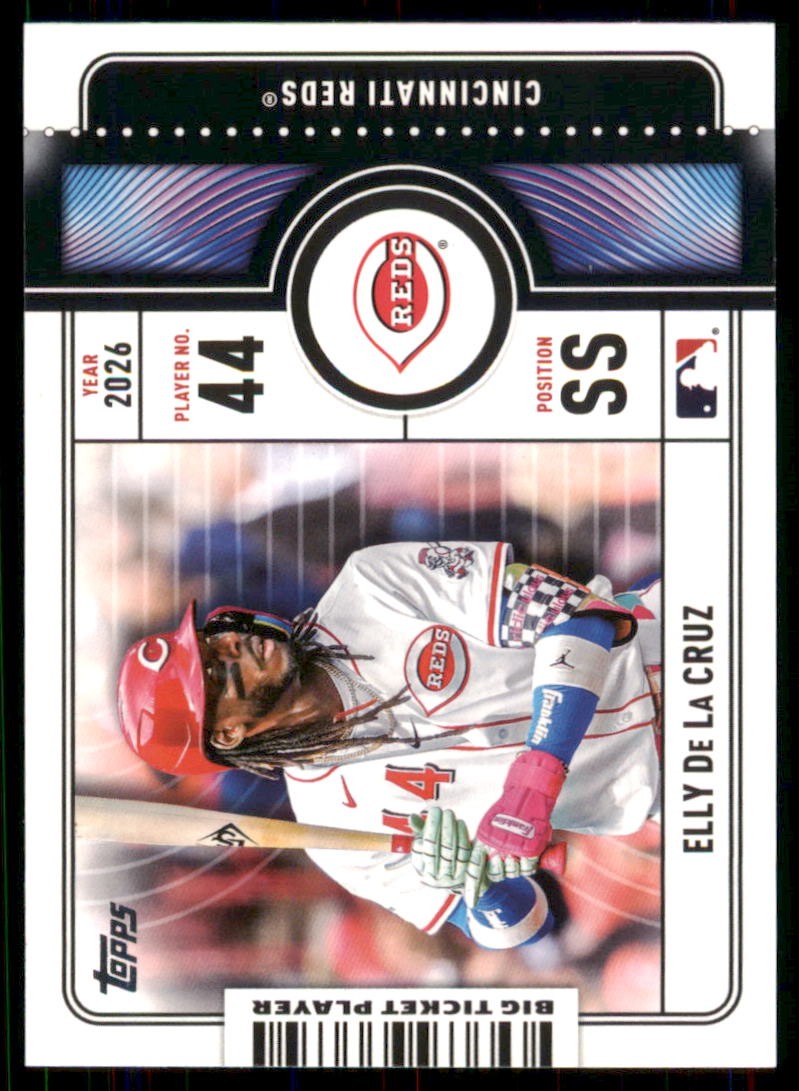 Elly De La Cruz #BTP-5 Baseball Cards 2026 Topps Big Ticket Players trading card — raw and PSA graded price guide