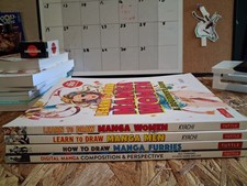How to Draw Manga Books Lot of 4 Like New Condition Anime Manga Drawing