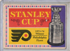 1972-73 OPC O-Pee-Chee hockey Philadelphia Flyers Stanley Cup original card VG