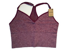 Victoria's Secret Women's Sports Bra Small Magenta Seamless Breathable NEW