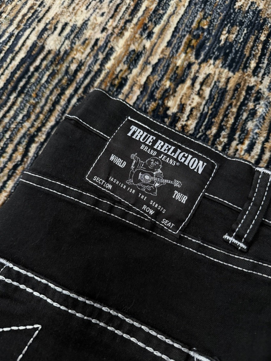True Religion Rocco Jeans Black Skinny/Slim Fit Stretch New With