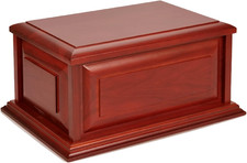 MAKEY'S Extra Large Urns for Human Ashes Adult Male,Cremation Urn,Handmade Wood