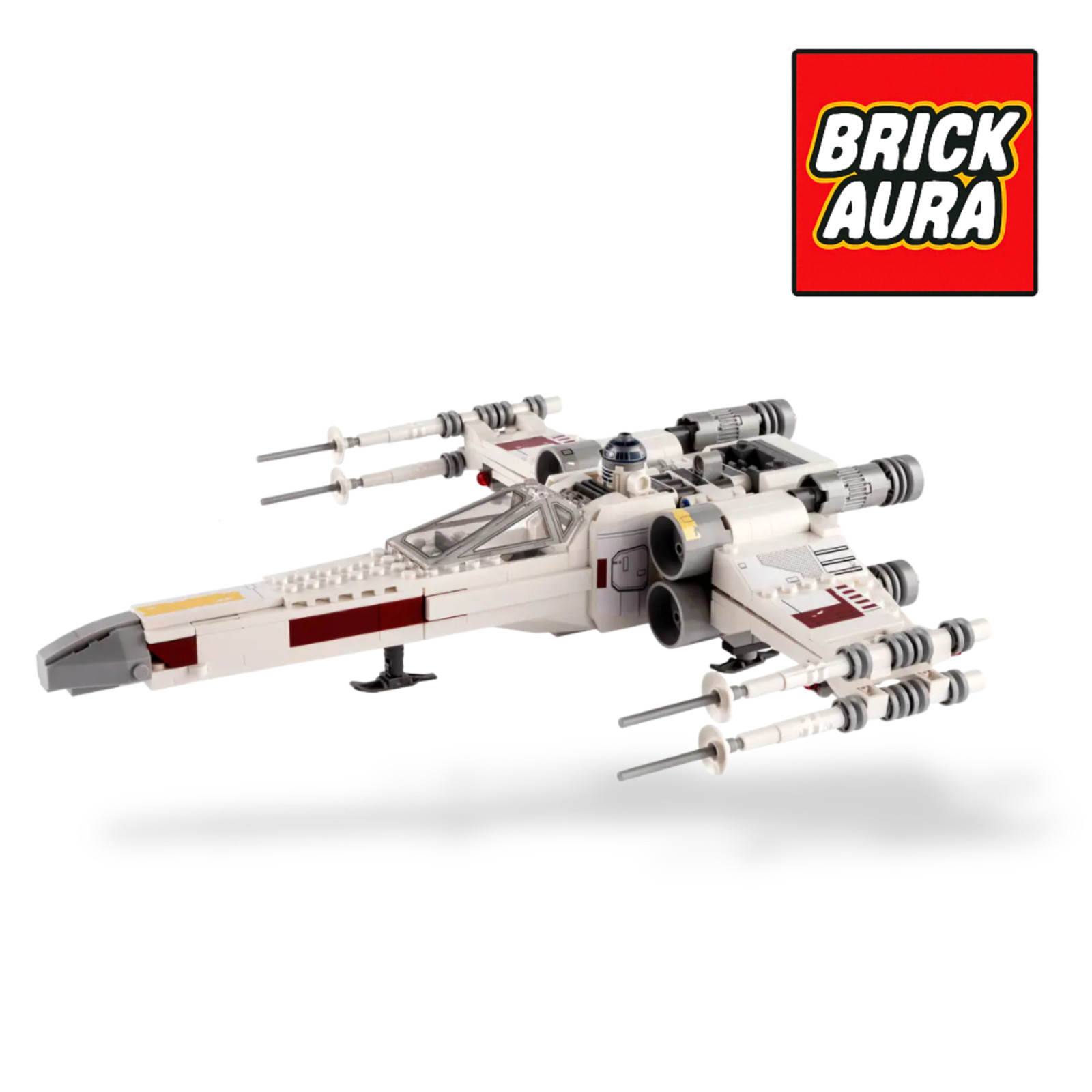 X Wing Fighter BrickAura maquette a monter de 474 pieces pour decorer un bureau geek
