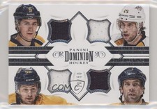 2013-14 Dominion Quad Jerseys 10/50 Filip Forsberg Craig Smith Austin Watson 9hx