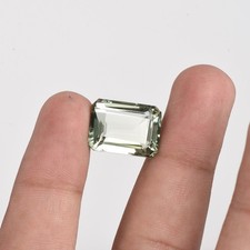10x13.5 MM Octagon Cut Natural Green Amethyst Loose gemstones - 1 PCS