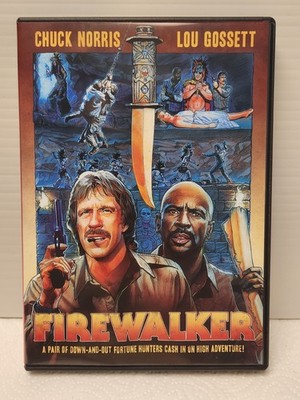 Firewalker (DVD,1986)  Chuck Norris, Lou Gossett..VERY GOOD +