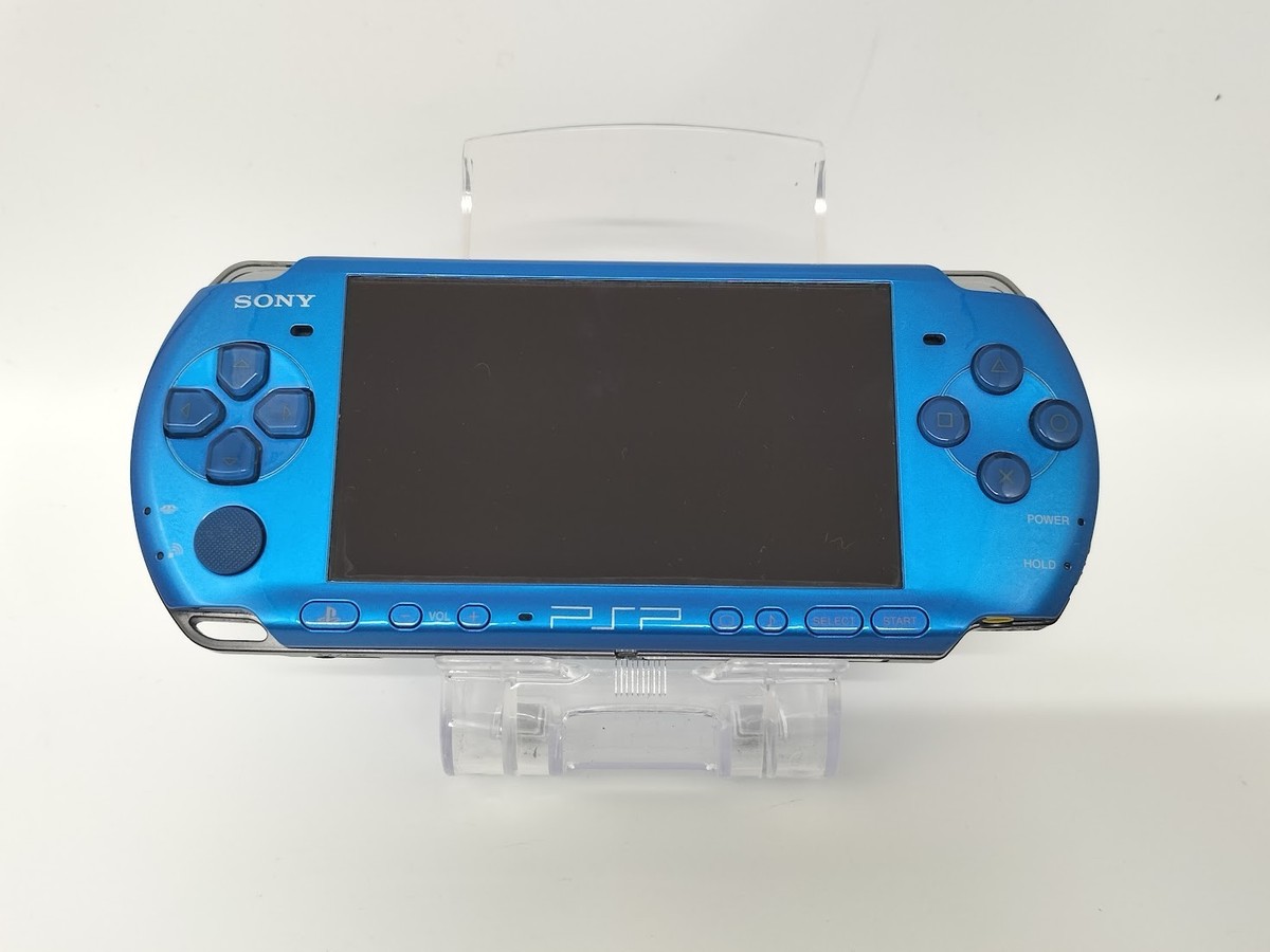 B5564 Sony PSP 3000 console Vibrant Blue Handheld system Japan fx