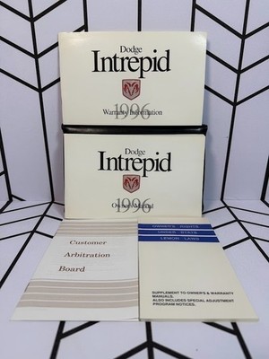 1996 Dodge Intrepid Owner's Manual Warranty Information Complete Case Set VG