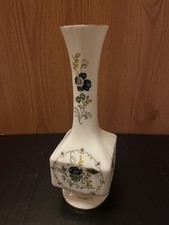 Royal Tara Irish Bone China Blue Cornflower Pattern Small Vase