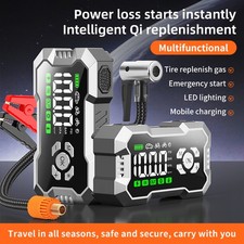 99800mah Car Jump Starter With Air Compressor Battery Jumper Box Charger Booster