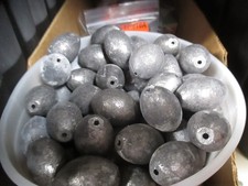 Egg Sinkers Slip Sinkers Fishing Weights USA MADE Choose Quantity 4 Oz Eggs