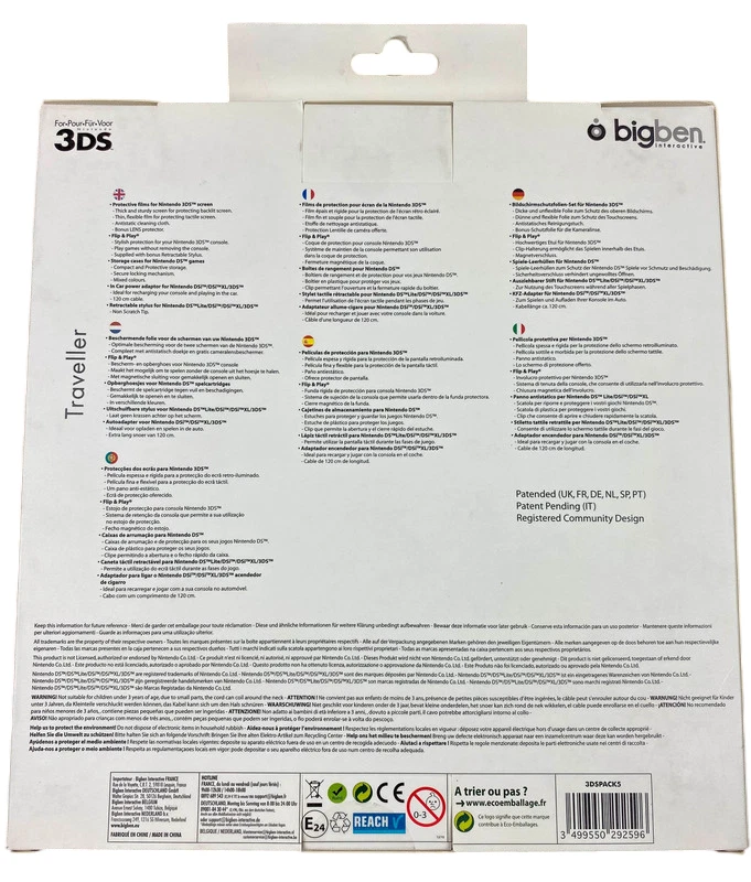 Pack 11 Accessoires pour Nintendo 3DS: Coque, boitiers jeux, allume-cigare ... - Photo 3/3